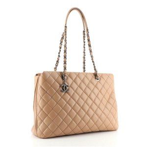 Chanel Beige Caviar City Shopping Tote